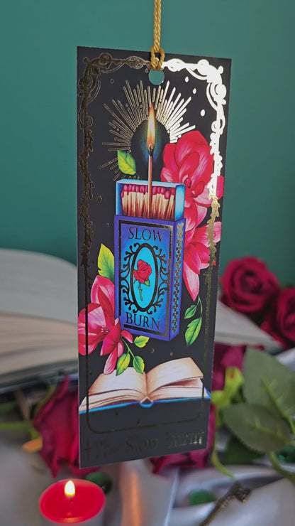 "The Slow Burn" Tarot Bookmark (Gold foil)