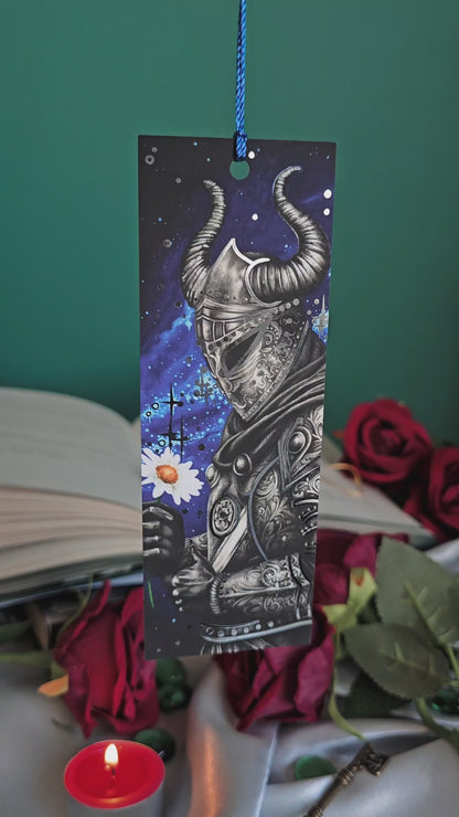 "The Gentle Knight" Bookmark (Silver foil)