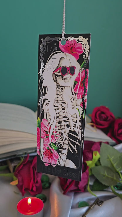 "The Hot Mess" Tarot Bookmark (Silver foil)