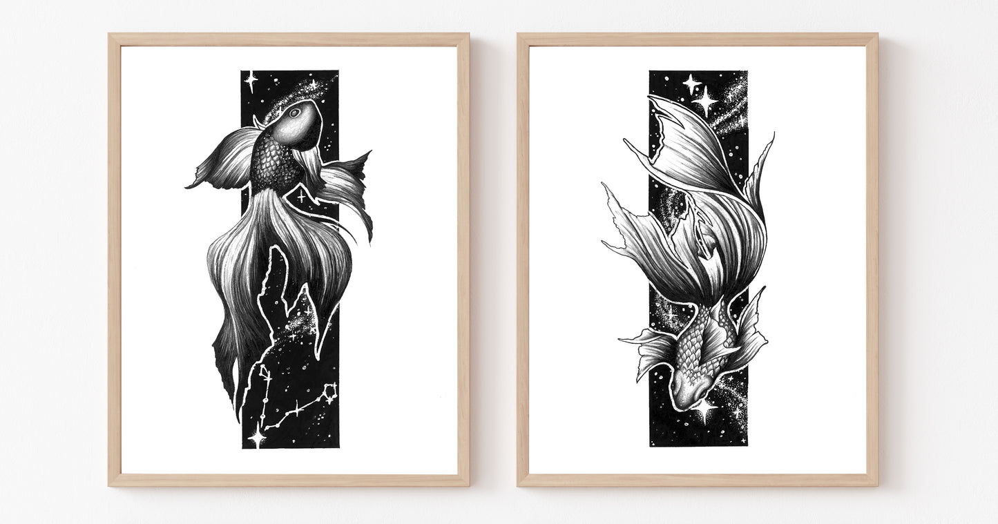 COMING SOON - Pisces Constellation Prints (2 x A5 - 5.8" x 8.3")